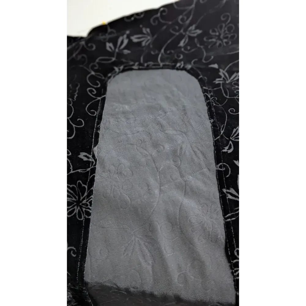 kay Unger burnout silk velvet Wrap/Shawl 58